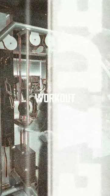 Gym equipment and workout setup